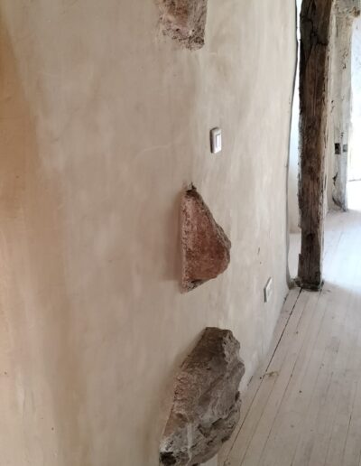 Enduit a la chaux réalisé par la maçonnerie ribeiro dordogne