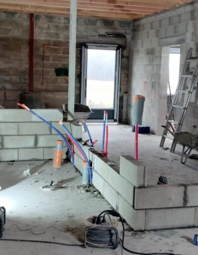 Construction de murs et agencement par la maçonnerie ribeiro en dordogne